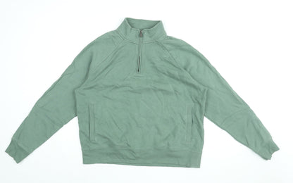 Womens UK Size L Marks and Spencer Green Pullover Sweatshirt