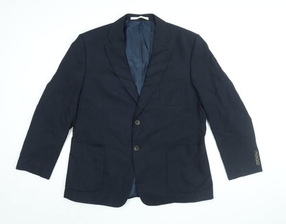 Mens UK Size 44 Marks and Spencer Regular Blue Suit Jacket