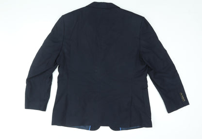 Mens UK Size 44 Marks and Spencer Regular Blue Suit Jacket
