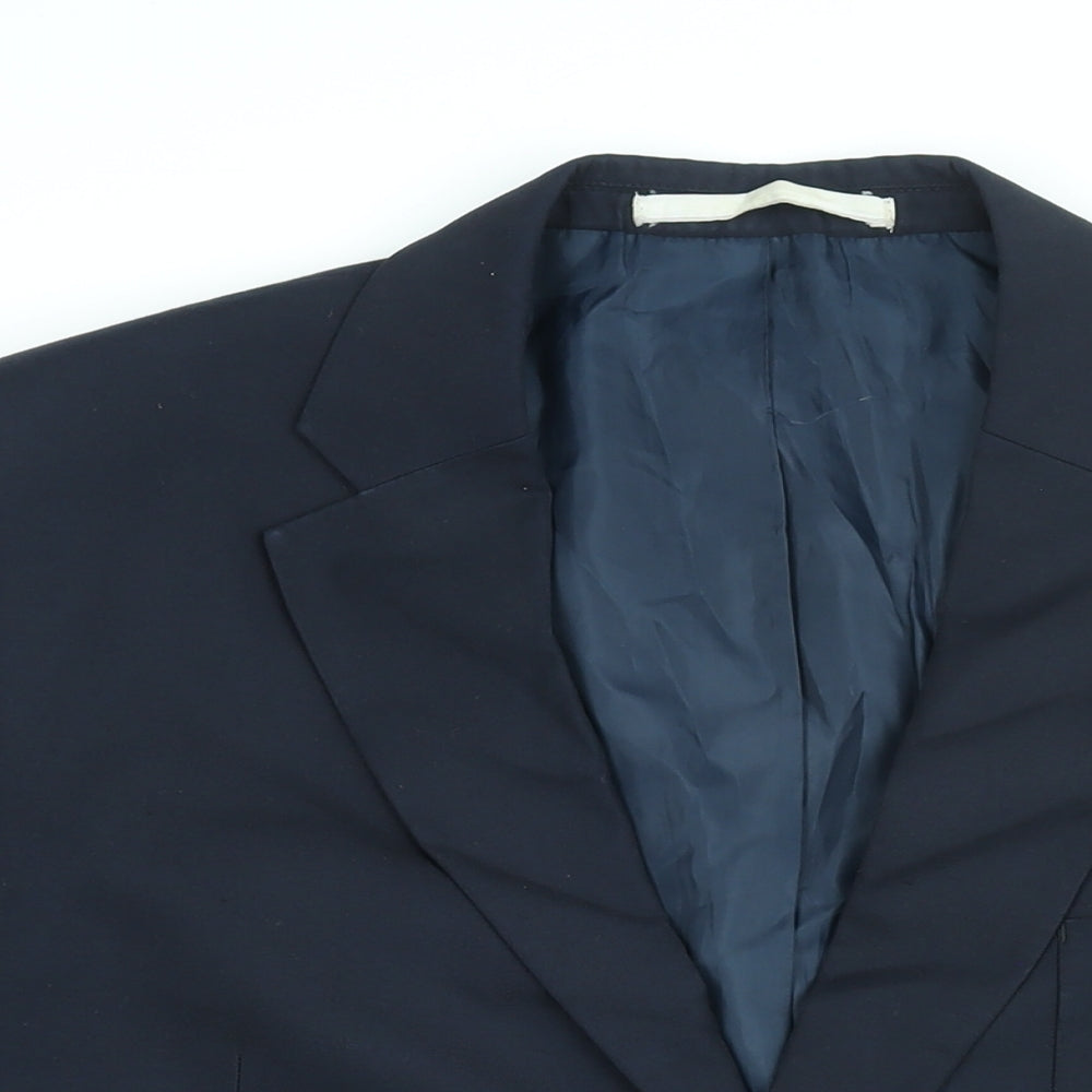 Mens UK Size 44 Marks and Spencer Regular Blue Suit Jacket