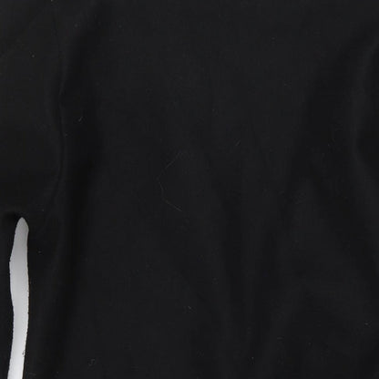Womens UK Size 8 Quiz Black Overcoat