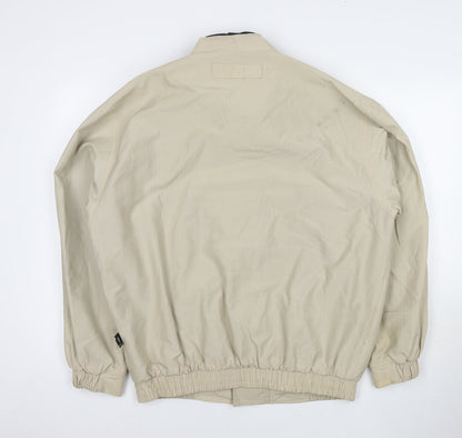 Mens UK Size L Pringle Beige Bomber Jacket