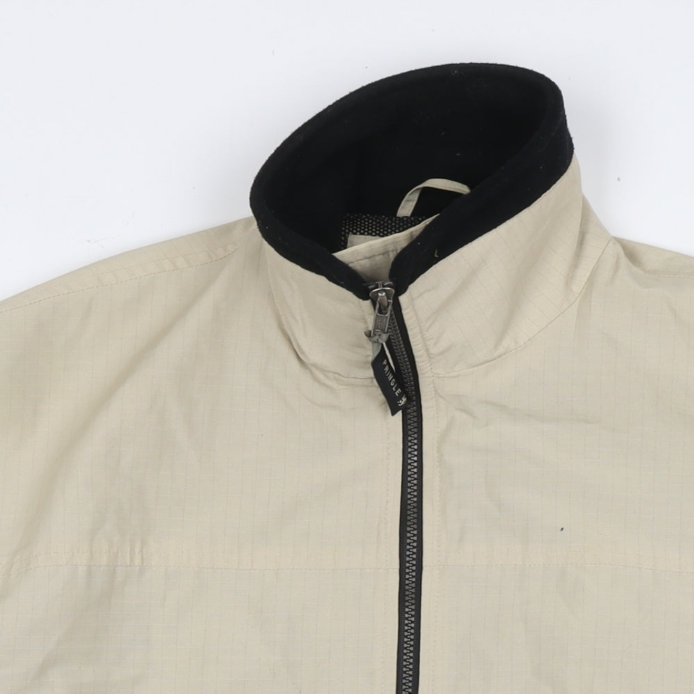 Mens UK Size L Pringle Beige Bomber Jacket