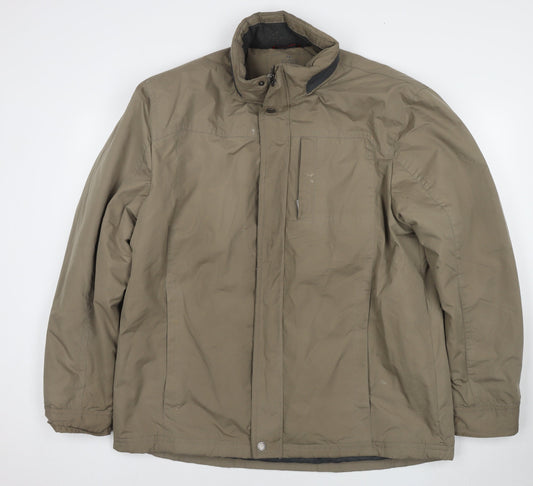 Atlantic Bay Mens Brown Jacket Size XL Zip