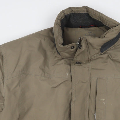 Atlantic Bay Mens Brown Jacket Size XL Zip