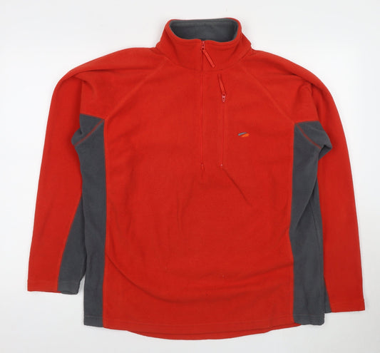 Mens UK Size M Mountain Life Red Pullover Sweatshirt