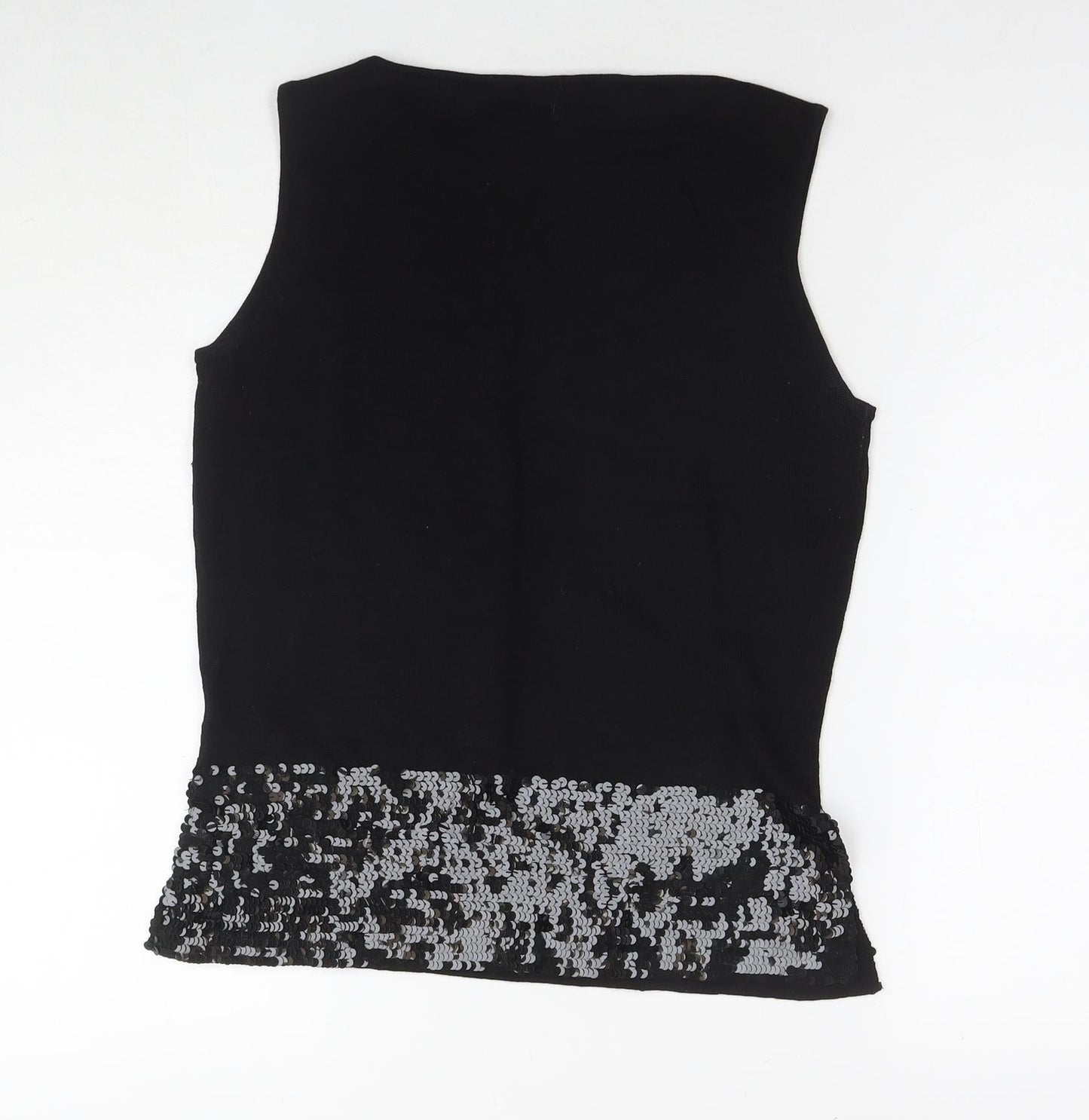 Womens UK Size M Episode Black Basic Tank