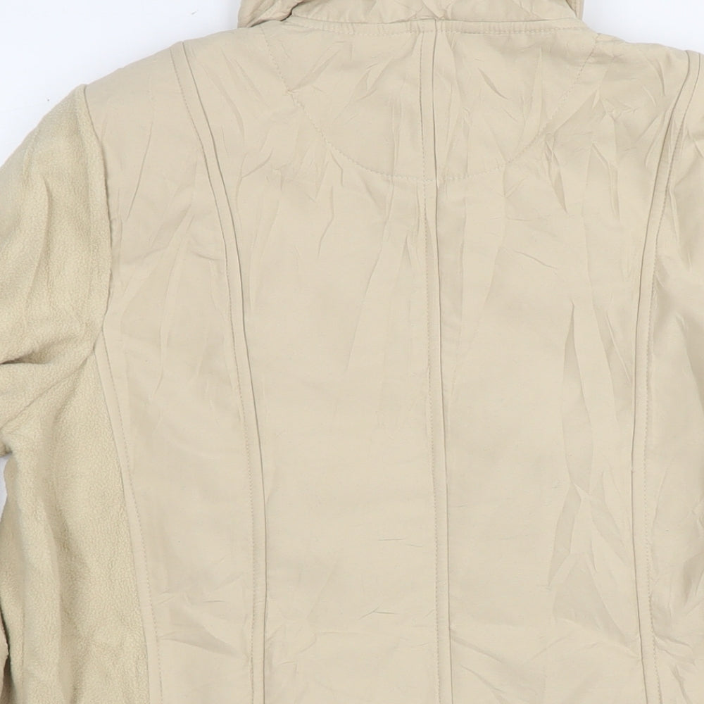 Daxon Womens Beige Jacket Size 16 Zip