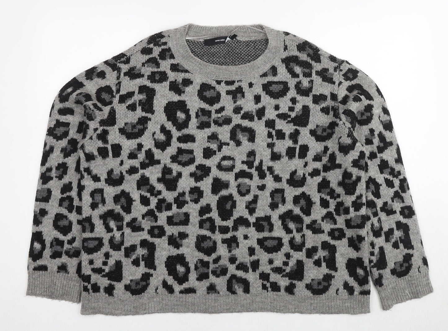 Womens UK Size XL VERO MODA Grey Pullover Jumper