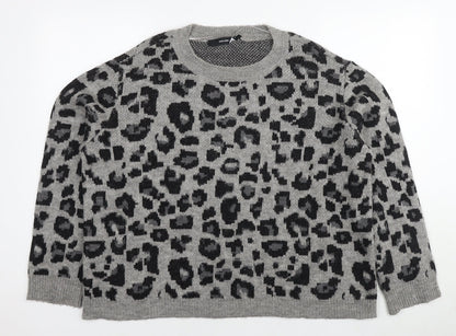 Womens UK Size XL VERO MODA Grey Pullover Jumper