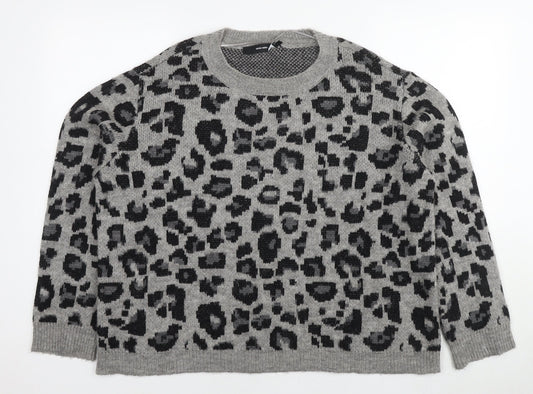 Womens UK Size XL VERO MODA Grey Pullover Jumper