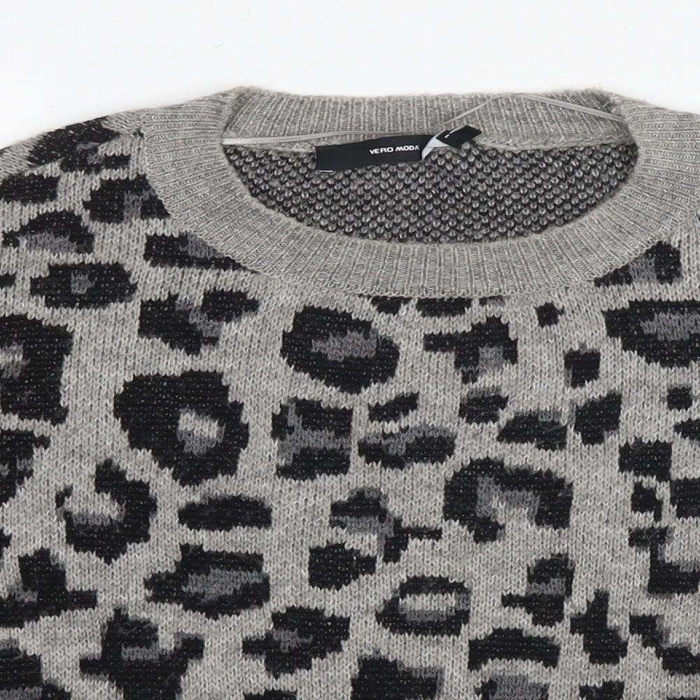 Womens UK Size XL VERO MODA Grey Pullover Jumper