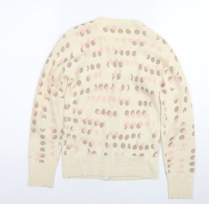Womens UK Size 8 RJR.John Rocha Beige Cardigan Jumper