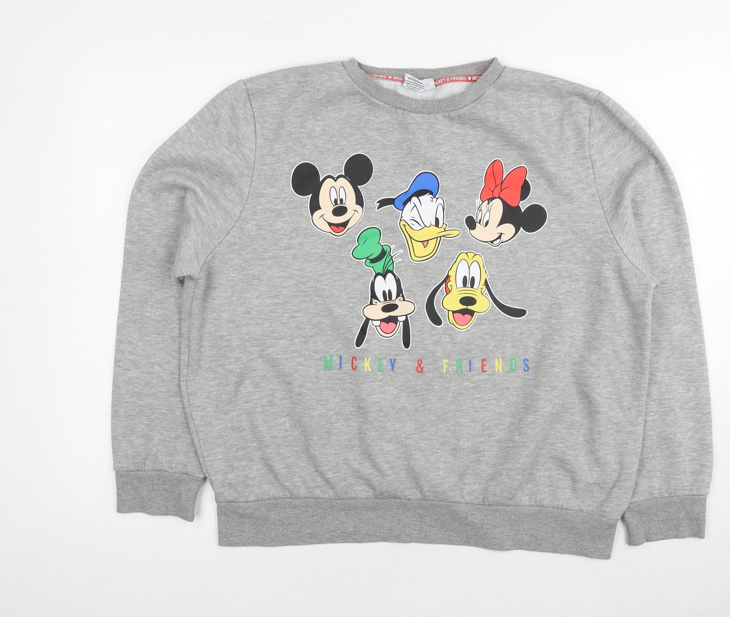 Womens UK Size L Disney Grey Pullover Sweatshirt