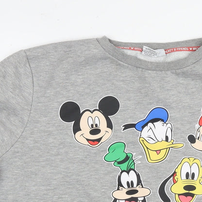 Womens UK Size L Disney Grey Pullover Sweatshirt