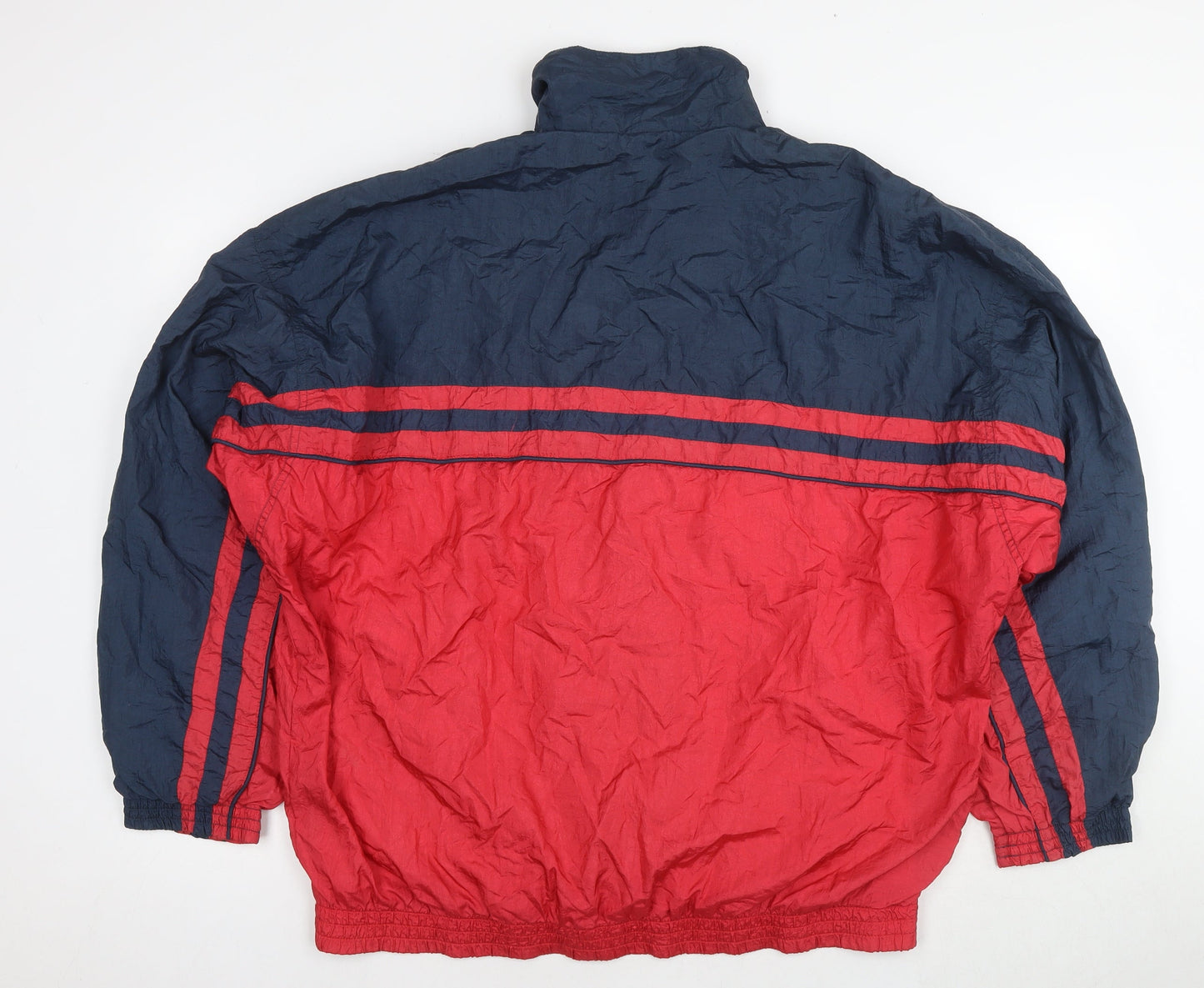 Athletic Works Mens Red Jacket Size XL Zip - Colourblock Pattern