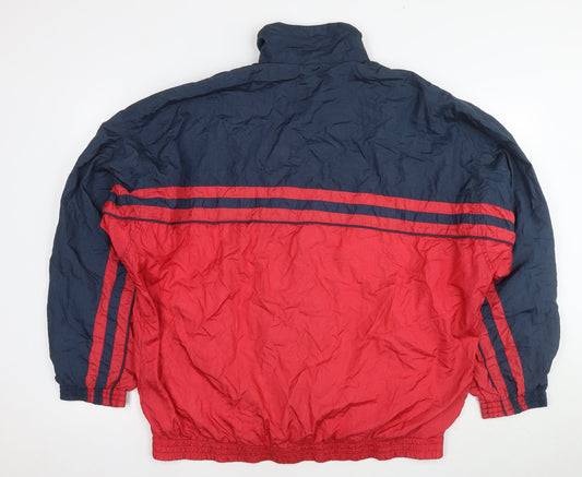 Athletic Works Mens Red Jacket Size XL Zip - Colourblock Pattern