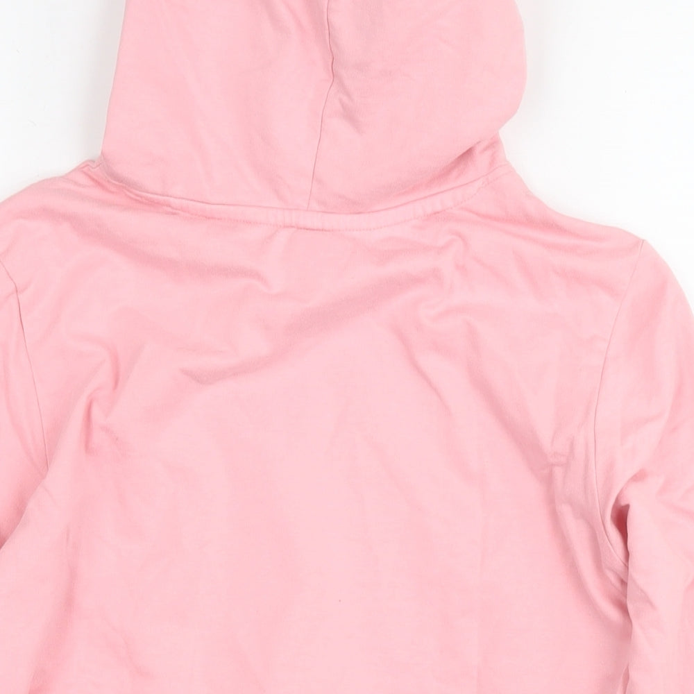 Ariel Girls Pink Cotton Pullover Hoodie Size 11-12 Years Pullover - Unicorn