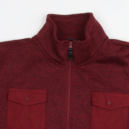 Atlas Mens Red Jacket Size XL Zip