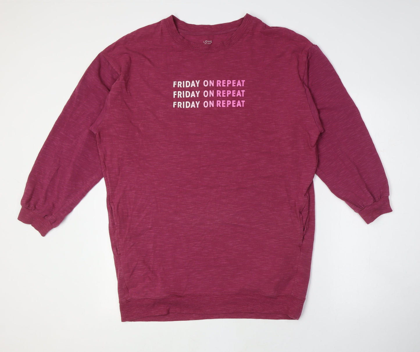 Gap Women's Red Pullover Sweatshirt, Size L