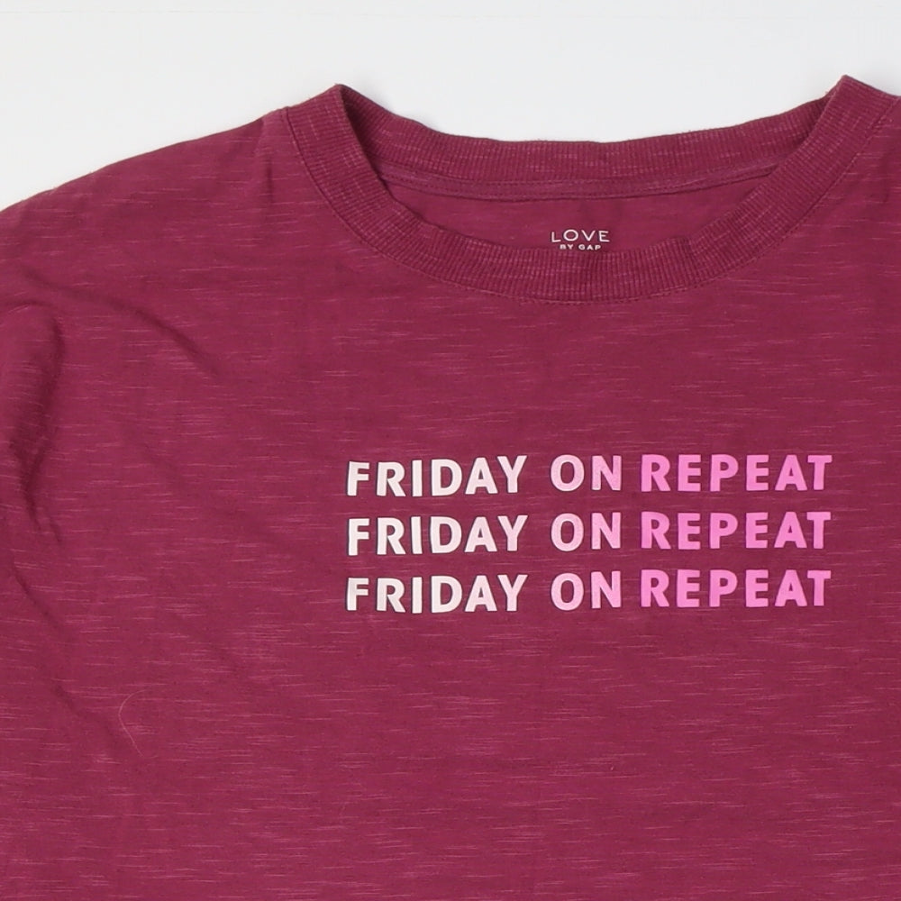 Gap Women's Red Pullover Sweatshirt, Size L