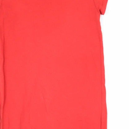 Karl Lagerfeld Girls Red Solid 100% Cotton Top Nightshirt Size 8 Years Pullover - Karl Lagerfeld