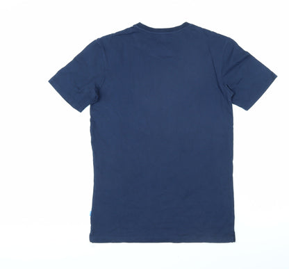 OV Mens Blue Cotton T-Shirt Size XS Round Neck - Australian Open Melbourne