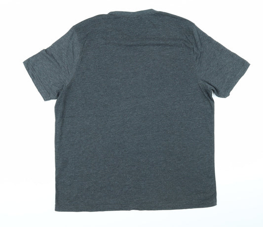 Marvel Comics Mens Grey Cotton T-Shirt Size L Round Neck - I Am The Captain. The First Avenger