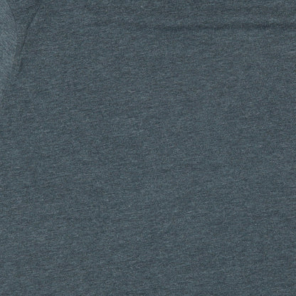 Marvel Comics Mens Grey Cotton T-Shirt Size L Round Neck - I Am The Captain. The First Avenger