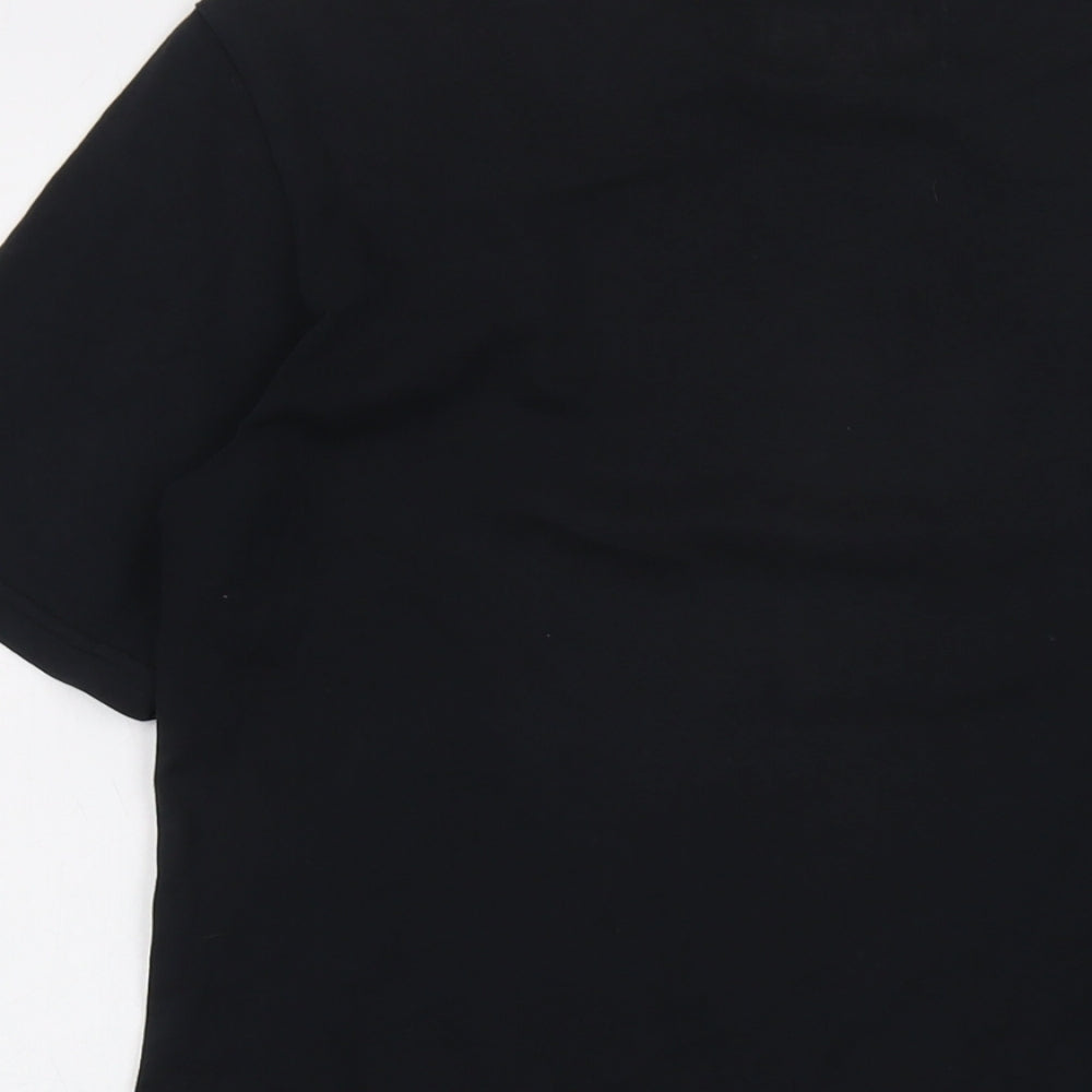 Westbeach Mens Black Cotton T-Shirt Size S Crew Neck