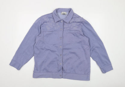 Miller's Womens Purple Jacket Size 16 Button