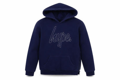 Hype Boys Blue Cotton Pullover Hoodie Size 14 Years Pullover