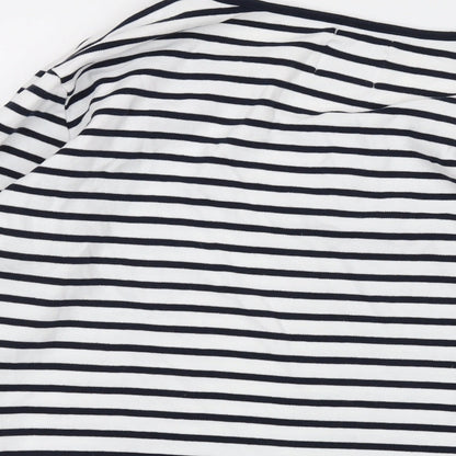 Womens UK Size 2XL Voile Bleue Black Basic T-Shirt
