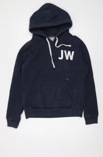 Womens UK Size 12 Jack Wills Blue Pullover Hoodie