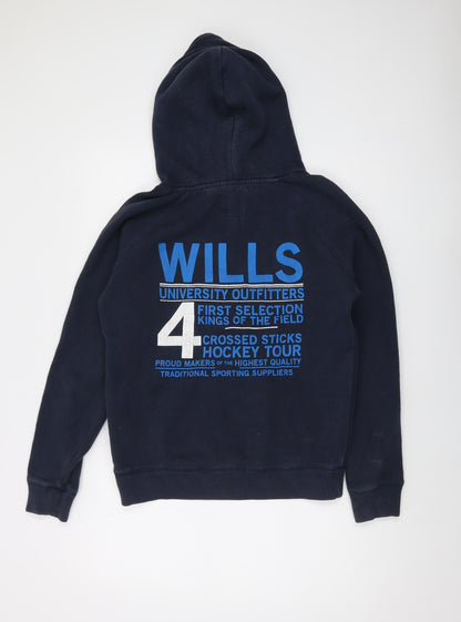 Womens UK Size 12 Jack Wills Blue Pullover Hoodie