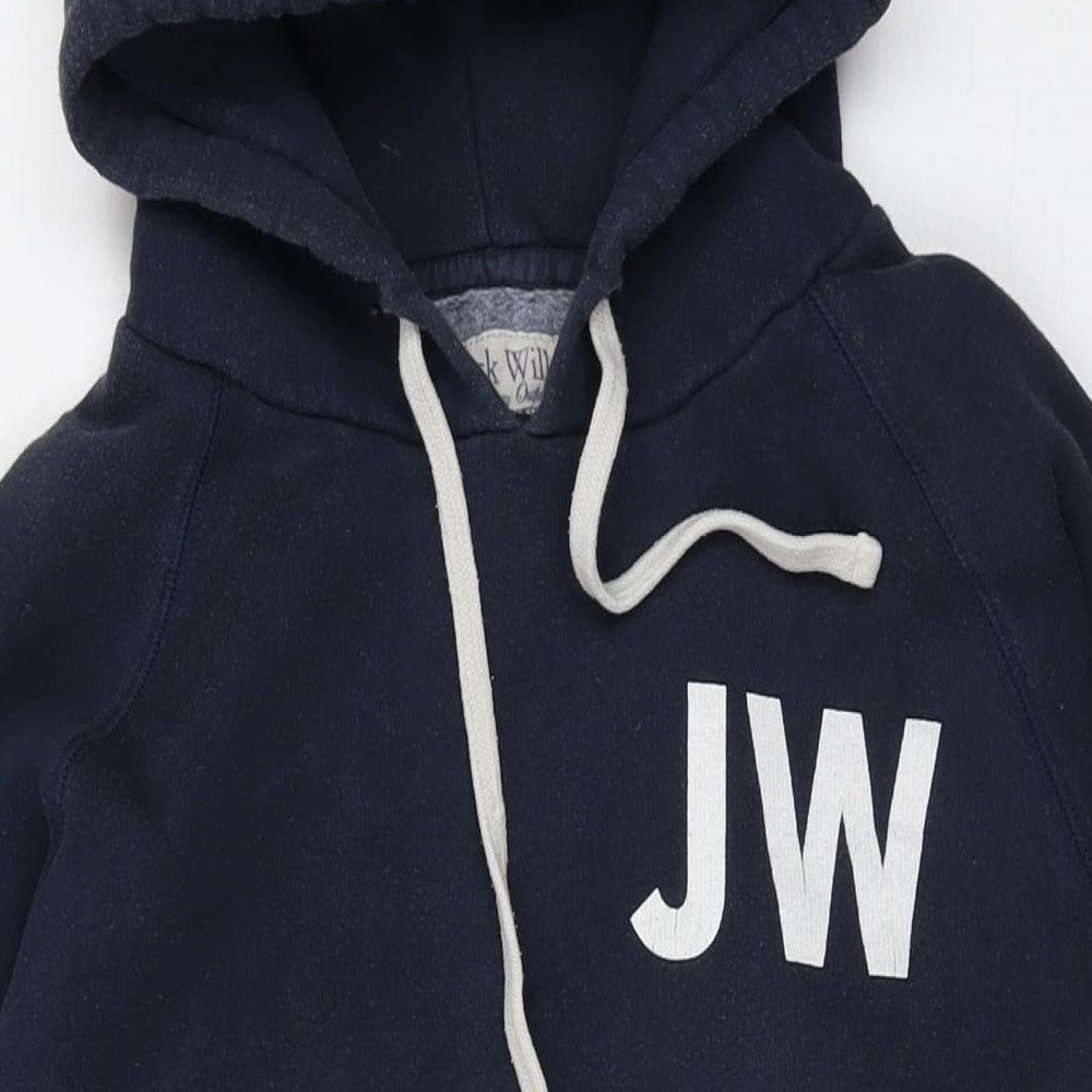 Womens UK Size 12 Jack Wills Blue Pullover Hoodie