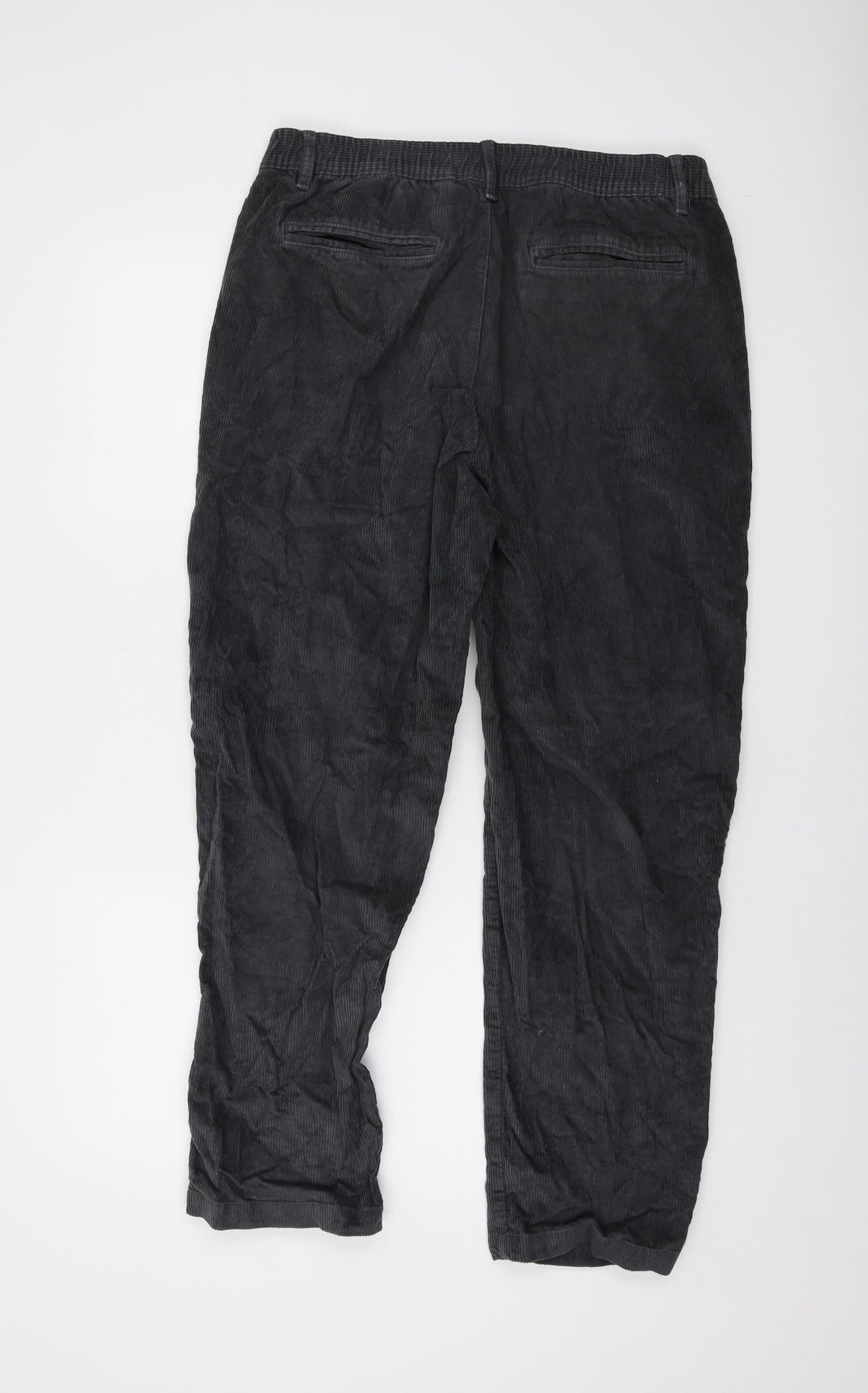 Gap Mens Grey Cotton Trousers Size M L27 in Regular Button