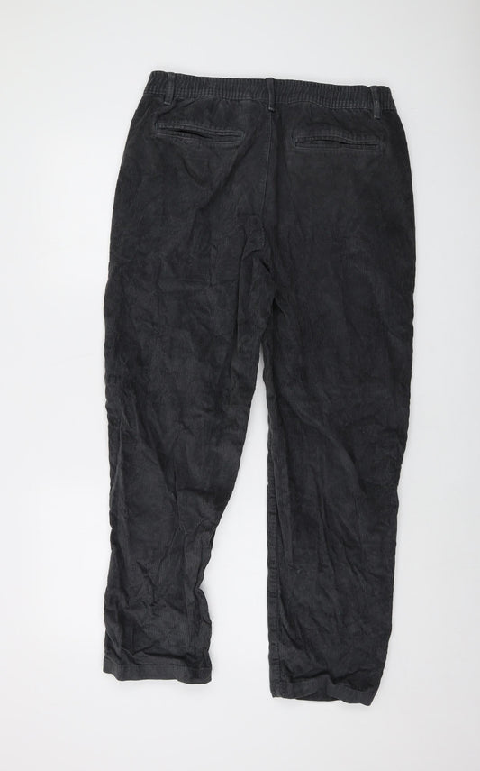 Gap Mens Grey Cotton Trousers Size M L27 in Regular Button