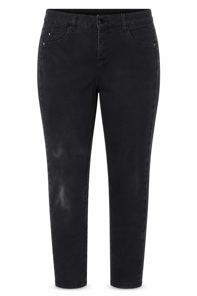 Monsoon Womens Grey Cotton Skinny Jeans Size 16 L27 in Regular Button