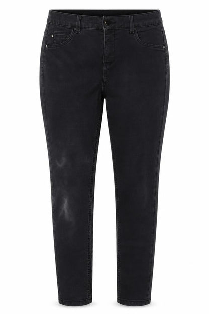 Monsoon Womens Grey Cotton Skinny Jeans Size 16 L27 in Regular Button