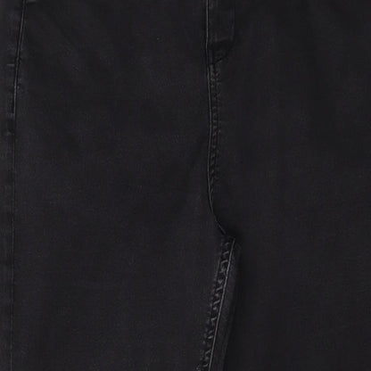 Monsoon Womens Grey Cotton Skinny Jeans Size 16 L27 in Regular Button