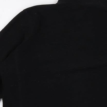 Gap Womens Black Polyester Pullover Sweatshirt Size S Zip