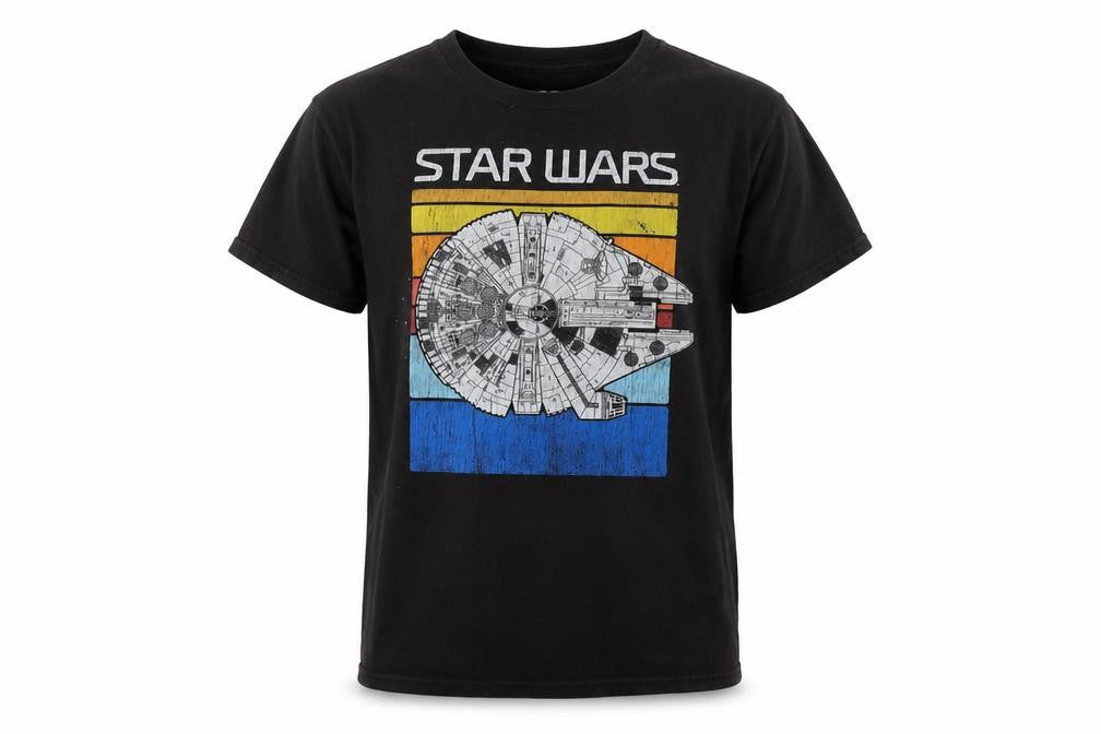 Mens UK Size S Star Wars Black  T-Shirt