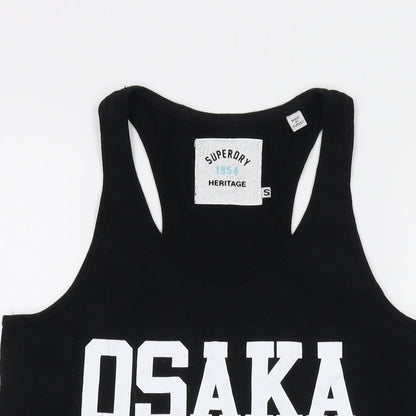 Gap Womens Black Cotton Basic Tank Size S Round Neck - OSAKA