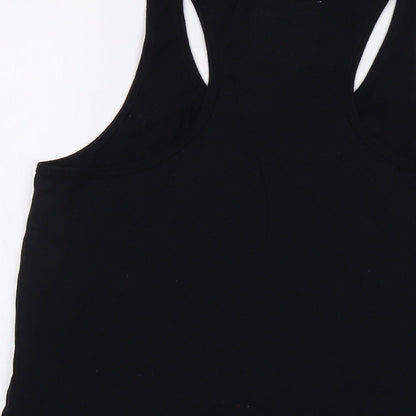 Gap Womens Black Cotton Basic Tank Size S Round Neck - OSAKA