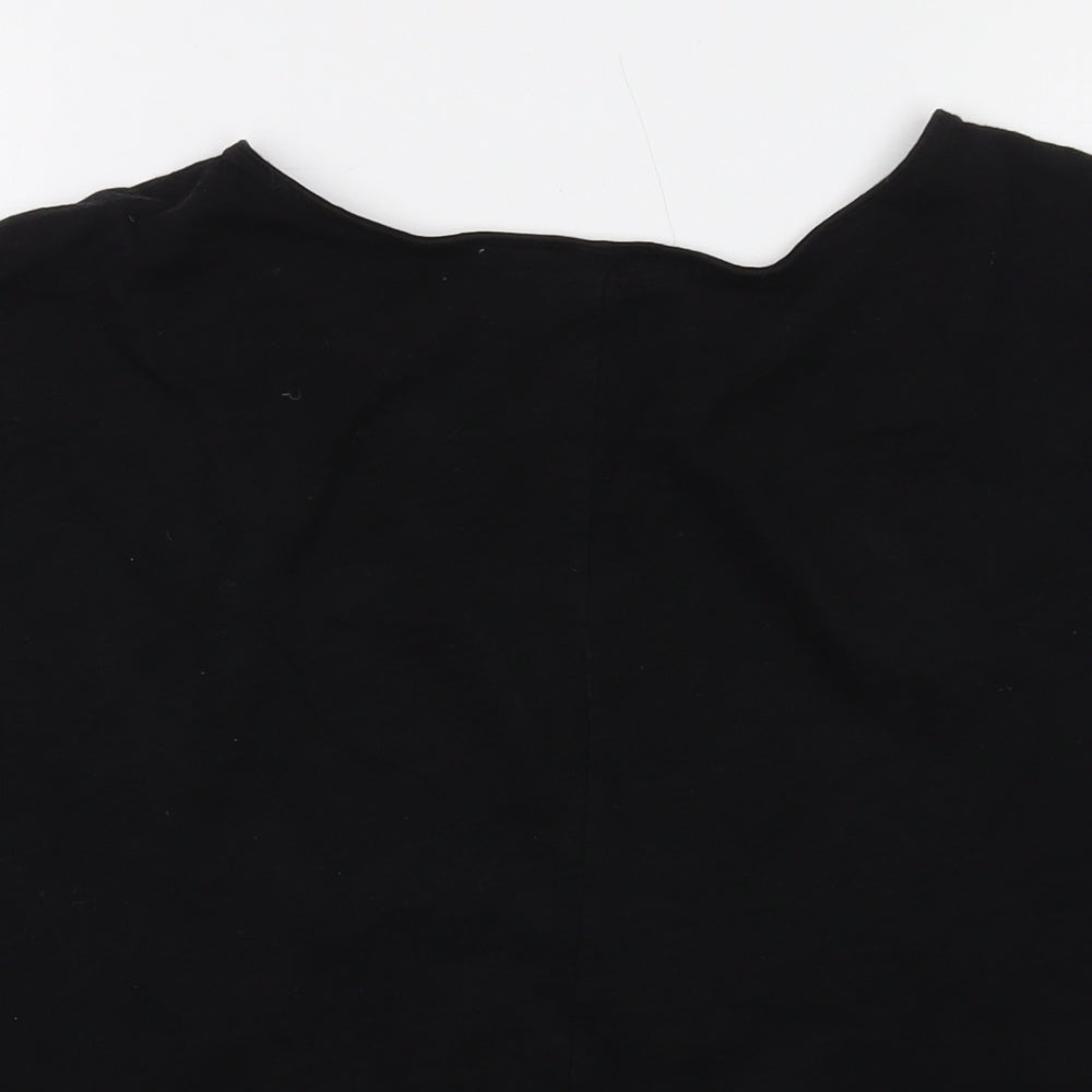 Womens UK Size L Old Navy Black Basic T-Shirt