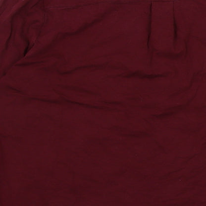 Lands' End Mens Purple Polyester T-Shirt Size L V-Neck