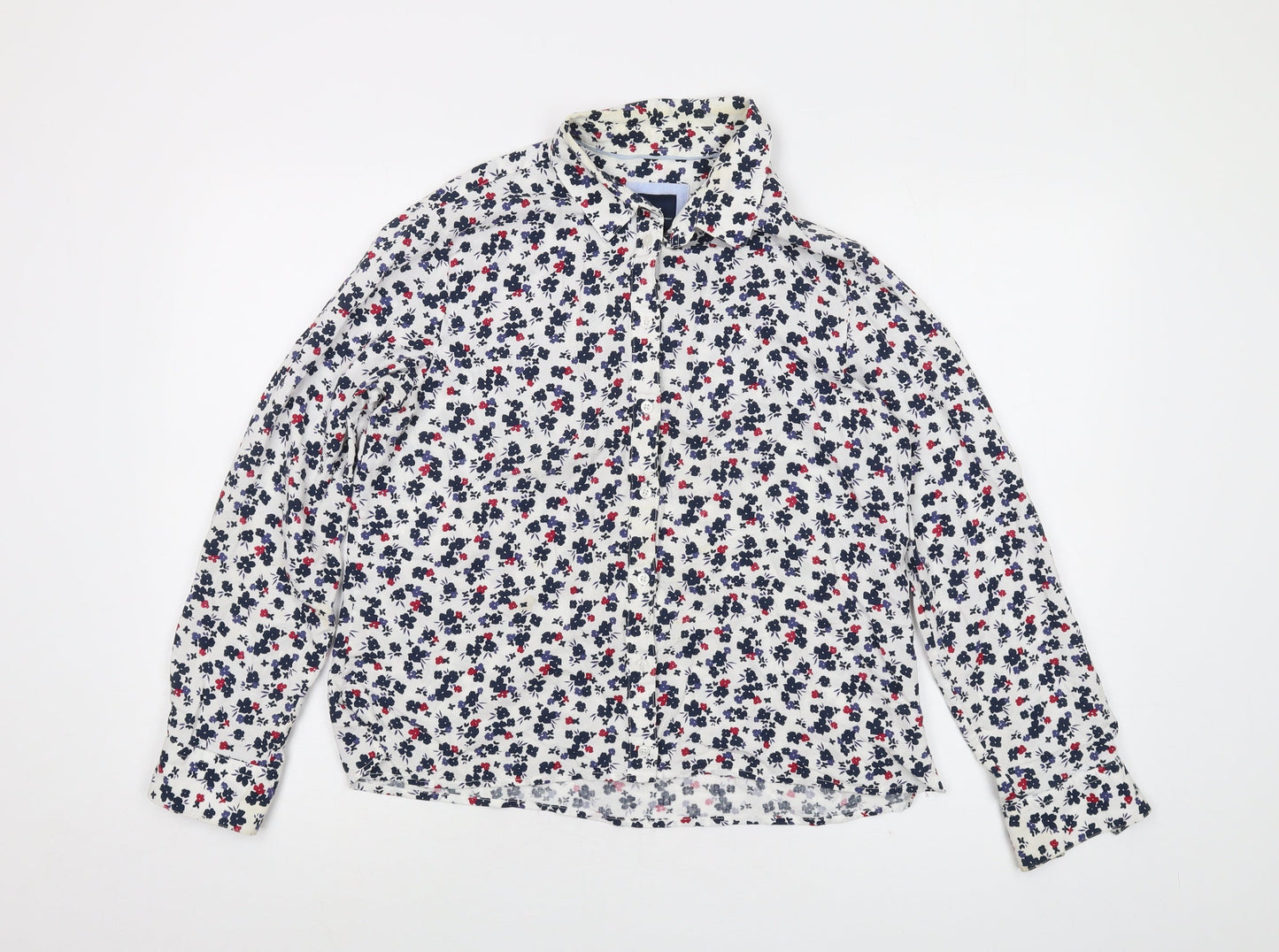 Womens UK Size 12 Crew Clothing Multicoloured Basic Button-Up