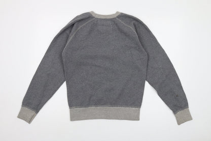 Comp David Womens Grey Cotton Pullover Sweatshirt Size S Pullover