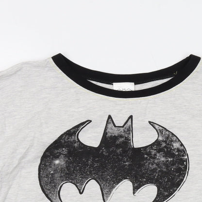 Batgirl Womens Grey Cotton Basic T-Shirt Size 20 Crew Neck
